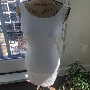 White Open Back Dress